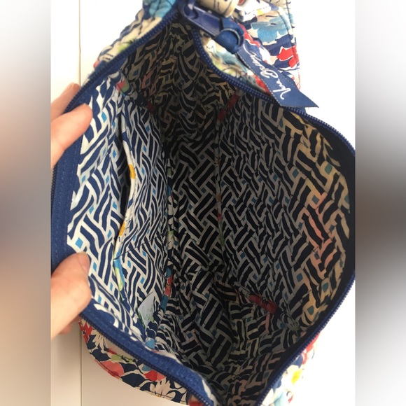 Vera Bradley Summer Cottage Pattern Crossbody Saddle Bag - Picture 12 of 13